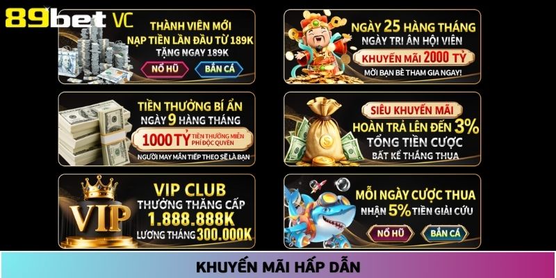 Các chương trình khuyến mãi đang có mặt tại nền tảng này đa dạng